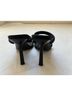 Alias Mae 100% Satin Black Heels Size 7 - photo 4