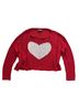 Wooden Ships Hearts Red Pullover Sweater Size L - photo 1