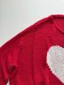 Wooden Ships Hearts Red Pullover Sweater Size L - photo 4
