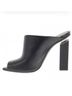 Vic Matie 100% Leather Solid Black Sandals Size 10 - photo 4