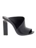 Vic Matie 100% Leather Solid Black Sandals Size 10 - photo 2