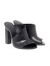 Vic Matie 100% Leather Solid Black Sandals Size 10 - photo 1