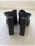 Vic Matie 100% Leather Solid Black Sandals Size 10 - photo 8
