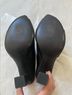 Vic Matie 100% Leather Solid Black Sandals Size 10 - photo 9