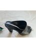 Vic Matie 100% Leather Solid Black Sandals Size 10 - photo 13