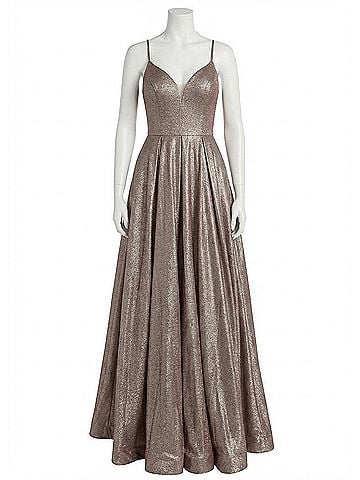 Jovani Metallic Ballgown (view 1)