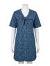 Entro Animal Print Blue Wild Collar Dress Size S - photo 1