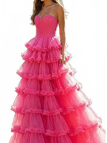 Jovani Juliet Long Formal Prom Dress Gown (view 2)