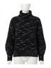 Varley Print Black Marlena Turtleneck Sweater Size S - photo 1