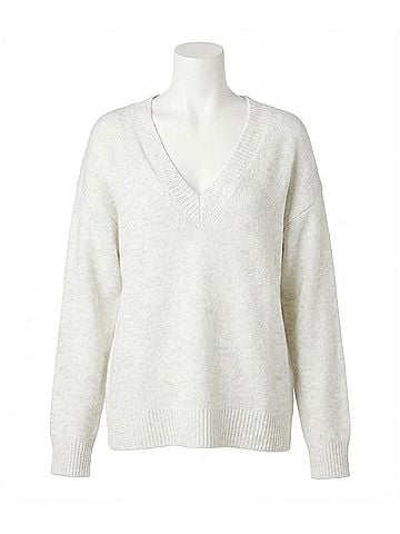 Fifteen Twenty Deliana Oversized V-Neck Sweater (view 1)
