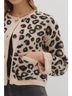 Entro Animal Print Brown Luxe Knit Cardigan Size L - photo 6
