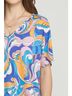 Entro Print Blue Abstract V-Neck Top Size 2X - photo 5