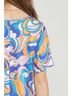 Entro Print Blue Abstract V-Neck Top Size 2X - photo 6