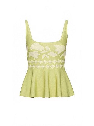 MISA Los Angeles Miley Floral Knit Top (view 1)