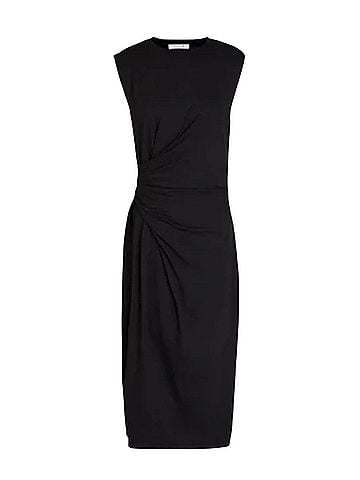 James Perse Spiral Shirred Sheath Dress Casual Dress (view 2)
