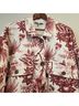 Cara Cara 100% Cotton Jacquard Floral Red White Jacket Size L - photo 4