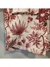 Cara Cara 100% Cotton Jacquard Floral Red White Jacket Size L - photo 6