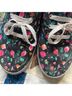 Vans Floral Multi Color Sneakers Size 9 - photo 4
