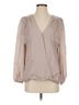 Parker 100% Silk Pink Long Sleeve Blouse Size S - photo 1