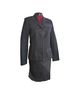 Poleci 96% Cotton 4% Spandex 100% Cotton Solid Black Blazer Size 8 - photo 1