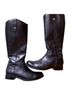 FRYE 100% Leather Black Boots Size 6 1/2 - photo 1