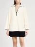 Tory Burch 100% Cotton White Long Sleeve Top Size 8 - photo 5