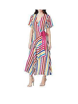 Color Me Courtney Taira Wrap Dress Cocktail Dress (view 1)