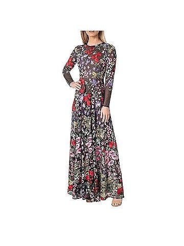 Dress the Population Ava Embroidered Floral Gown Cocktail Dress (view 1)