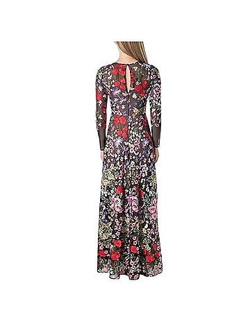 Dress the Population Ava Embroidered Floral Gown Cocktail Dress (view 2)
