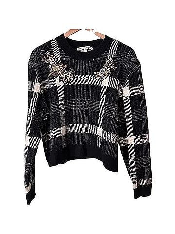 Veronica Beard Deana Embellished Plaid Sweater Casual Sweaters (view 1)