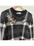Veronica Beard Plaid Black Casual Sweaters Size M - photo 4