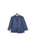 Piazza Sempione Solid Blue Jacket Size 10 - photo 2