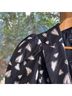 Bebe Hearts Jacquard Black White Blazer Size 2X - photo 5