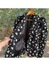 Bebe Hearts Jacquard Black White Blazer Size 2X - photo 4