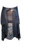 Rain Stripes Black Silver Gray Cardigan Size S - photo 1