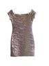 Brat Star 100% Polyester Tan Cocktail Dress Size L - photo 2