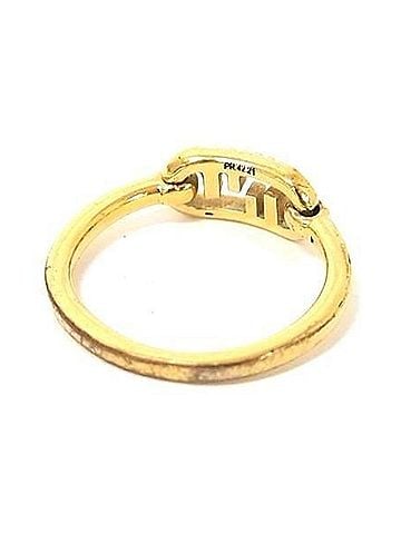 Fendi FENDI ring, Orochika design, gold metal, women's, with rhinestones. (view 2)