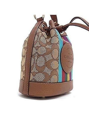 Coach COACH Signature Handbag C5639 Brown Multicolor Canvas x Leather Women's Crossbody (view 2)