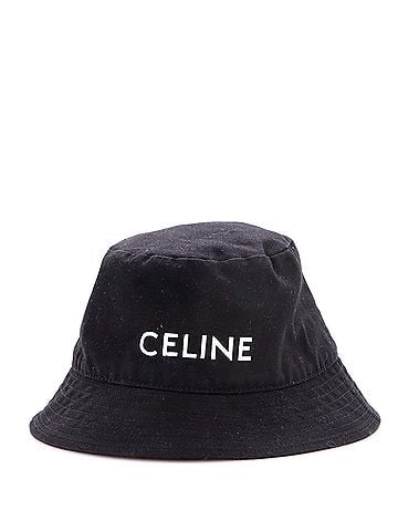 Céline Logo Bucket Hat Printed Canvas (view 1)