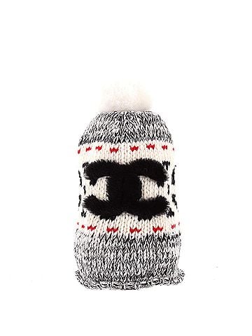 Chanel Multi CC Pom Pom Beanie Wool and Shearling (view 1)