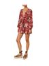 Kivari Floral Red Casual Dress Size 4 - photo 1