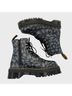 Dr. Martens 100% Leather Animal Print Black Gray Boots Size EU 42 - photo 7