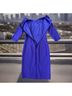 HUGO BOSS Solid Blue Cocktail Dress Size 2 - photo 4