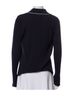 Theory Stripes Solid Blue Cardigan Size L - photo 2