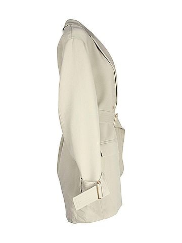 Dion Lee Dion Lee Cady Cocoon Coat in Light Green Acetate (view 2)