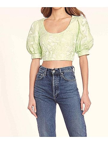 Amanda Uprichard Ballad Puff Sleeve Top (view 2)