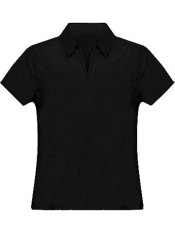 SPANX Women's Sunshine Short Sleeve Zipper Top T-Shirt (view 2)
