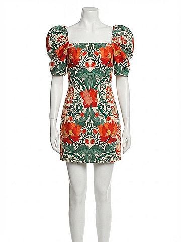 Cara Cara Kelly Floral Puff-Sleeve Minidress (view 1)