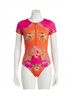 Johnny Was Print Multi Color Wave Surf One Piece Size XS - photo 1
