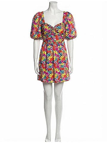 For Love & Lemons Merrill Puff Sleeve Mini Dress (view 1)